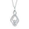 Thumbnail Image 1 of Diamond Necklace 1/2 Carat tw 14K White Gold