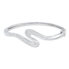 Thumbnail Image 1 of Diamond Bangle 1/20 ct tw Round Sterling Silver