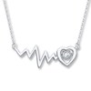 Thumbnail Image 0 of Diamonds in Rhythm 1/10 ct tw Necklace Sterling Silver