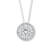 Thumbnail Image 1 of Diamond Necklace 5/8 carat tw 14K White Gold
