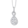 Thumbnail Image 0 of Infinity Necklace 3/4 ct tw Diamonds 14K White Gold
