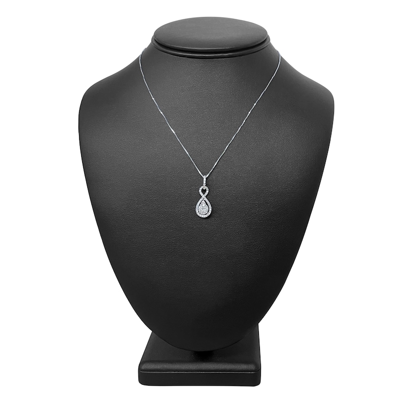Main Image 3 of Infinity Necklace 3/4 ct tw Diamonds 14K White Gold