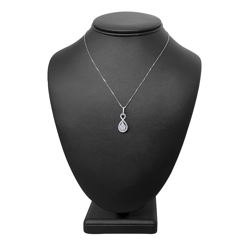 Main Image 4 of Infinity Necklace 3/4 ct tw Diamonds 14K White Gold