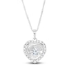 Thumbnail Image 1 of Diamond Heart Necklace 1/4 ct tw Round 14K White Gold