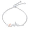 Thumbnail Image 1 of Heartbeat Bracelet 1/10 ct tw Diamonds Sterling Silver/10K Gold