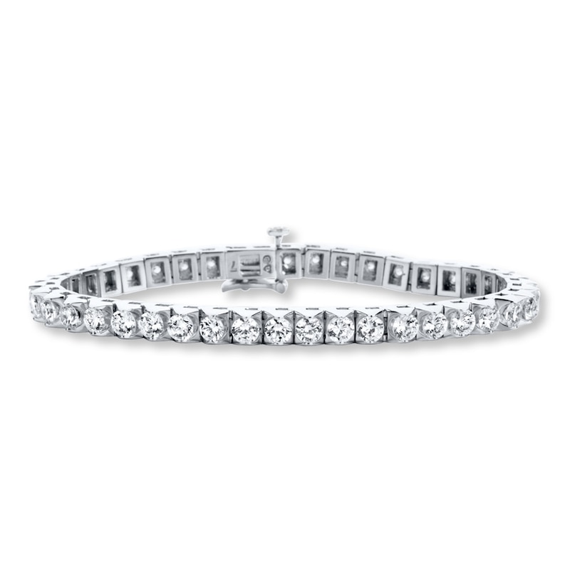 Main Image 1 of Diamond Tennis Bracelet 8 ct tw Round 14K White Gold