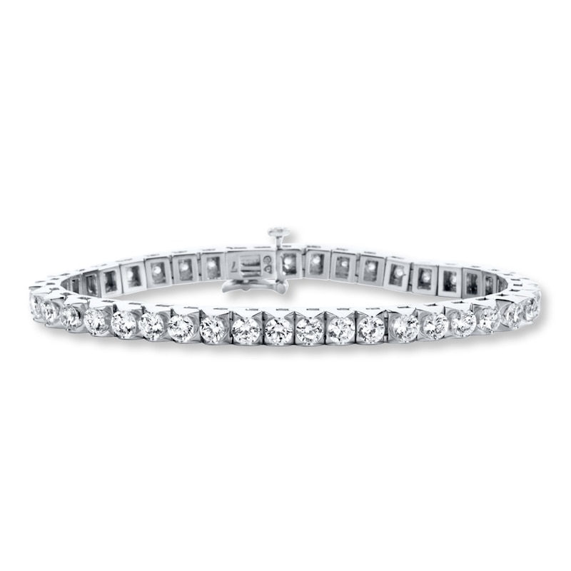 Diamond Tennis Bracelet 8 ct tw Round 14K White Gold