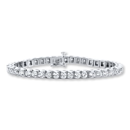 Diamond Bracelet 5 ct tw Round-cut 14K White Gold