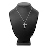 Thumbnail Image 2 of Diamond Cross Necklace 3/4 ct tw Round 14K Two-Tone Gold