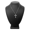 Thumbnail Image 3 of Diamond Cross Necklace 3/4 ct tw Round 14K Two-Tone Gold