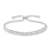 Thumbnail Image 0 of Diamond Bolo Bracelet 1/4 ct tw Round Sterling Silver