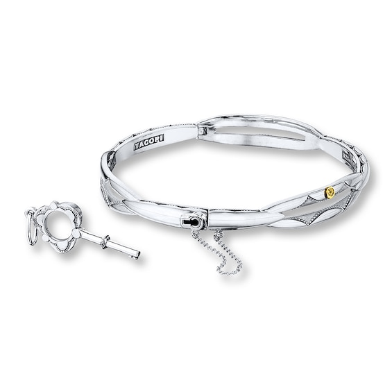 Tacori Promise Bracelet Sterling Silver 18k Yellow Gold Gemstone Tacori Promise Bracelet Sterling Silver