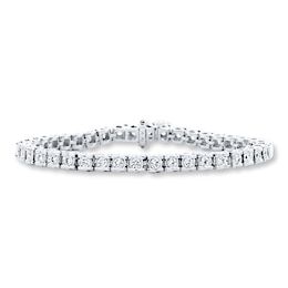 Diamond Tennis Bracelet 2 ct tw Round 14K White Gold 7"