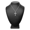 Thumbnail Image 3 of Diamond Cross Necklace 3/4 ct tw Round 14K White Gold