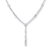 Thumbnail Image 0 of Diamond Necklace 2 ct tw Round 14K White Gold