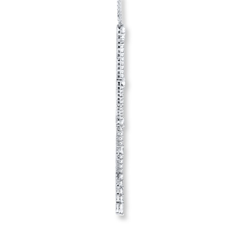 Main Image 2 of Diamond Necklace 2 ct tw Round 14K White Gold