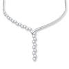 Thumbnail Image 0 of Diamond Lariat Necklace 3 ct tw Round 14K White Gold