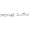 Thumbnail Image 3 of Diamond Necklace 3-1/2 ct tw Round 14K White Gold