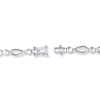 Thumbnail Image 2 of Diamond Necklace 3-1/2 ct tw Round 14K White Gold