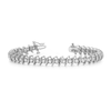 Thumbnail Image 1 of Diamond Tennis Bracelet 3 ct tw Round 14K White Gold