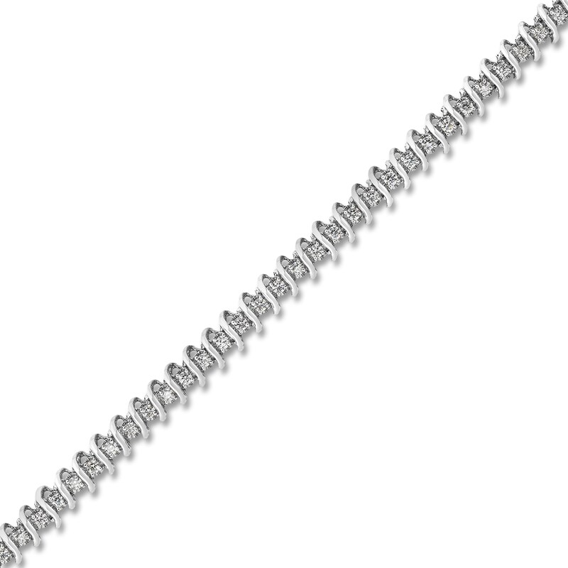 Diamond Tennis Bracelet 3 ct tw Round 14K White Gold