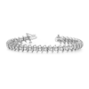Thumbnail Image 1 of Diamond Tennis Bracelet 4 ct tw Round 14K White Gold