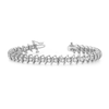 Thumbnail Image 0 of Diamond Tennis Bracelet 4 ct tw Round 14K White Gold