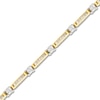 Thumbnail Image 1 of Diamond Bracelet 3 ct tw Princess/Round 14K Two-Tone Gold