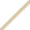 Thumbnail Image 1 of Diamond Bracelet 3 ct tw Round 14K Two-Tone Gold
