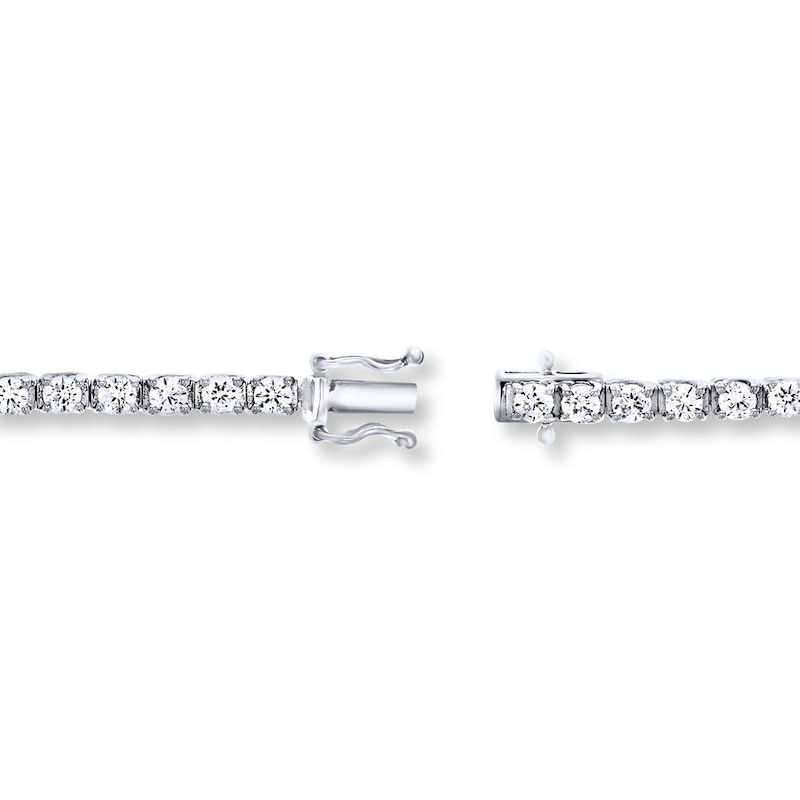 Diamond Bracelet 4 ct tw Round 14K White Gold