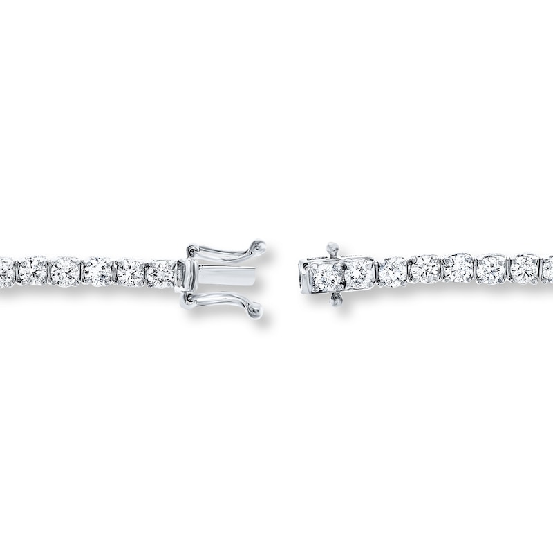 Main Image 3 of Diamond Tennis Bracelet 5 ct tw Round 14K White Gold