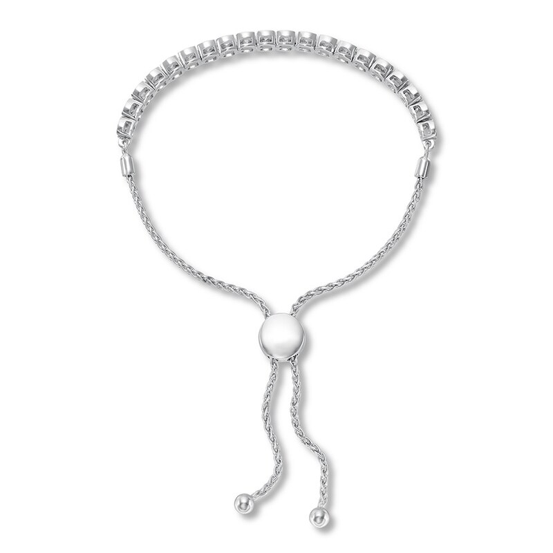 Diamond Bolo Bracelet 1 carat tw Round-cut Sterling Silver