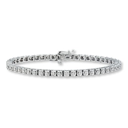 Diamond Tennis Bracelet 1-1/2 ct tw Round 14K White Gold