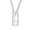 Thumbnail Image 1 of Diamond Initial Y Necklace 1/20 ct tw Round 10K White Gold