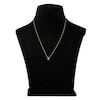 Thumbnail Image 3 of Diamond Initial X Necklace 1/20 ct tw Round 10K White Gold