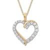 Thumbnail Image 1 of Diamond Heart Necklace 1 ct tw Round 14K Yellow Gold