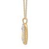 Thumbnail Image 2 of Diamond Heart Necklace 1 ct tw Round 14K Yellow Gold