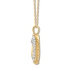 Thumbnail Image 3 of Diamond Heart Necklace 1 ct tw Round 14K Yellow Gold
