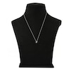 Thumbnail Image 3 of Diamond Initial P Necklace 1/20 ct tw Round 10K White Gold
