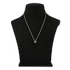 Thumbnail Image 3 of Diamond Initial O Necklace 1/20 ct tw Round 10K White Gold