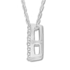 Thumbnail Image 1 of Diamond Initial K Necklace 1/20 ct tw Round 10K White Gold