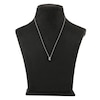 Thumbnail Image 3 of Diamond Initial E Necklace 1/20 ct tw Round 10K White Gold