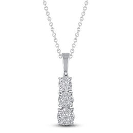 Diamond Editions Necklace 1/4 ct tw 10K White Gold