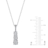 Thumbnail Image 2 of Diamond Necklace 1/4 ct tw 10K White Gold