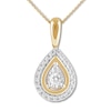 Thumbnail Image 1 of Diamond Necklace 1/5 ct tw Round-cut 10K Yellow Gold