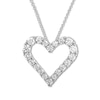 Thumbnail Image 0 of Diamond Heart Necklace 3/4 ct tw Round 14K White Gold