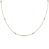 Thumbnail Image 1 of Diamond Station Necklace 1/4 carat tw Bezel-set 14K Yellow Gold