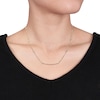 Thumbnail Image 4 of Diamond Station Necklace 1/4 carat tw Bezel-set 14K Yellow Gold