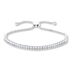 Thumbnail Image 1 of Diamond Bolo Bracelet 1/15 ct tw Round Sterling Silver