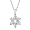 Thumbnail Image 0 of Snowflake Necklace 1/8 ct tw Diamonds Sterling Silver